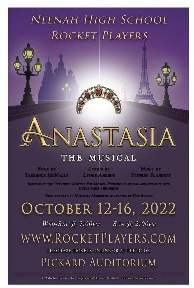 Rocket Players Presents "Anastasia The Musical" @ Pickard Auditorium